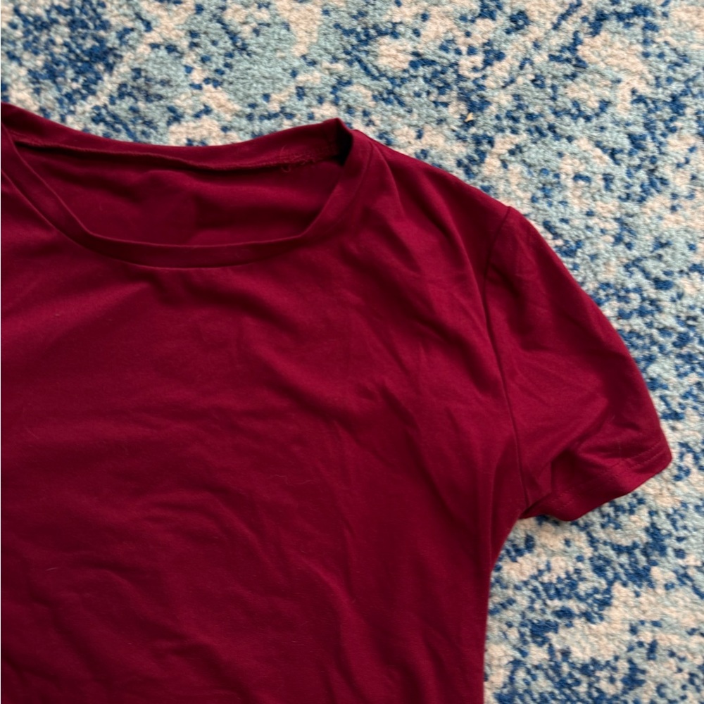Women's Burgundy Top